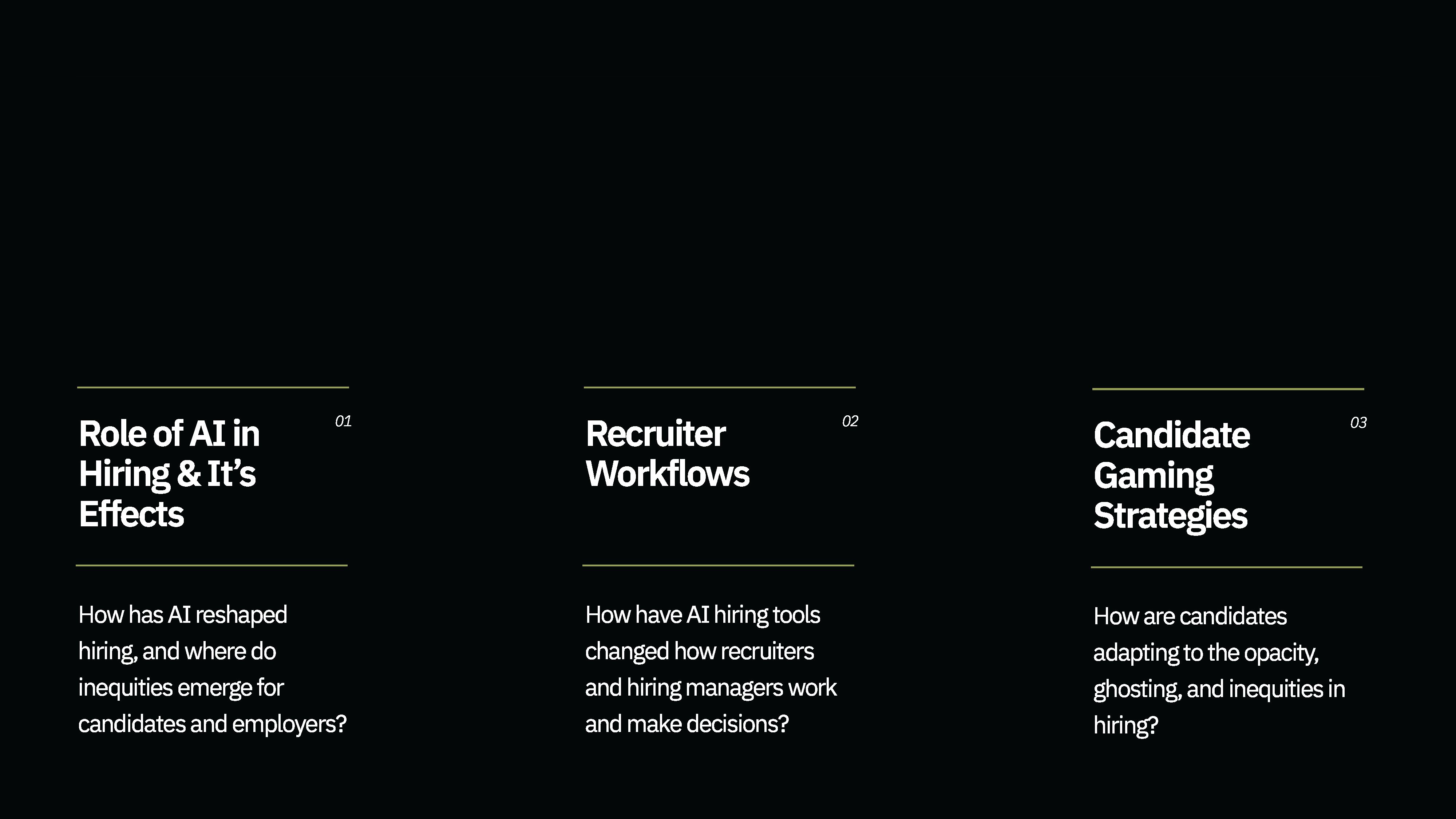 Six research questions guiding the inquiry
