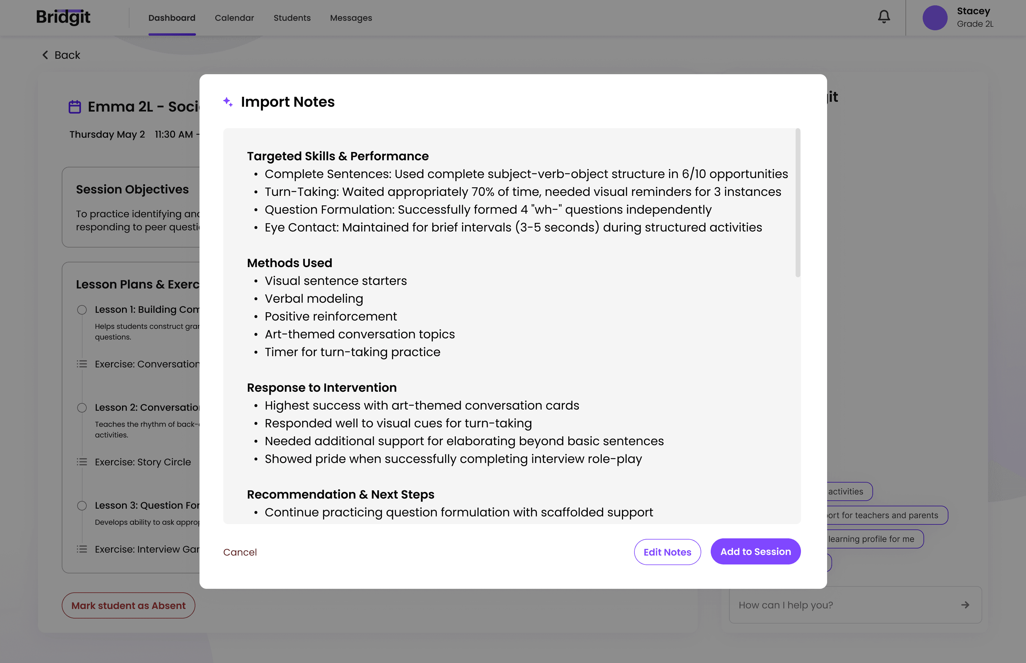 Note import interface accepting photo, audio, or document uploads