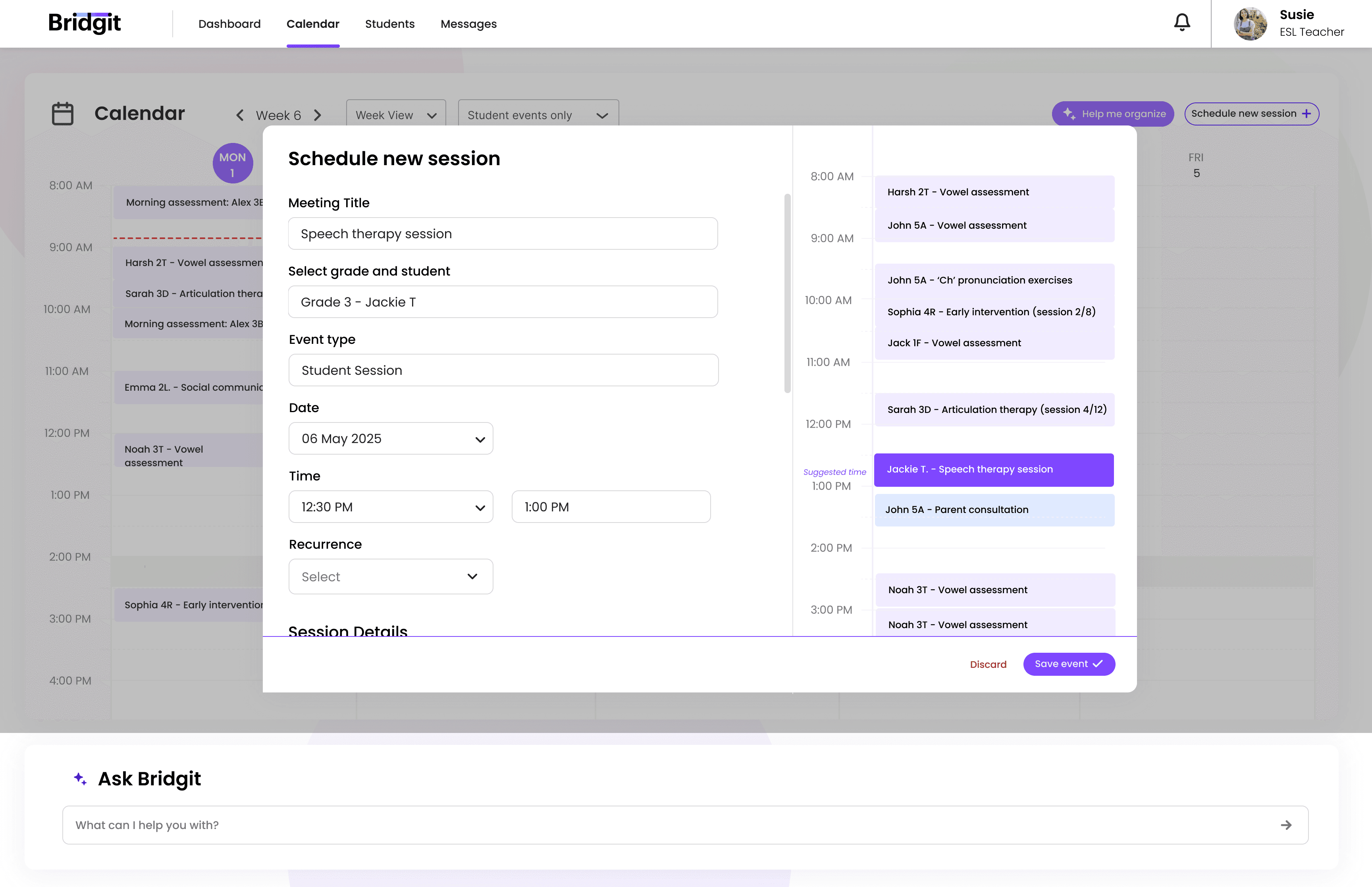 AI optimizing the day's schedule by slotting tasks by urgency and available time